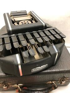 Stenograph Machine w/ Case ~Chicago ~ Hedman Company (HEE1600)