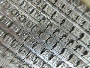 Letterpress Lead Type 24 Pt. Ornamented  - Caps    G57