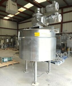 300 Gallon Cherry Burrell Jacketed Mix Kettle with Double Motion Scrape Surface