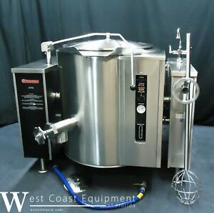 MARKET FORGE / CROWN 40 GALLON GAS STEAM JACKETED TILT KETTLE ABSOLUTELY PERFECT