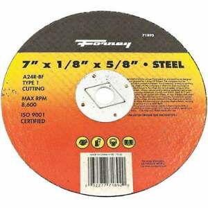Forney Type 1 7 In. x 1/8 In. x  5/8 In. Steel Cut-Off Wheel 71892 Pack of 20