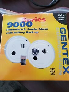 GENTEX 9000 Photoelectric Smoke Alarm Detector w Battery Backup Model 9120 917