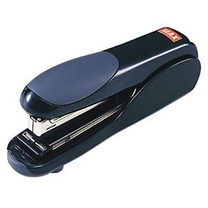 Max Flat-Clinch Black Standard Stapler with 30 Sheet Capacity HD-50DFBK