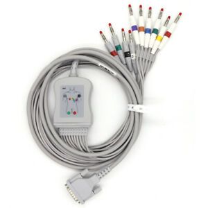 1 Pcs ECG/EKG cable for Schiller Cardiovit AT-102 CS-200 AT-10 plus AT-104PC