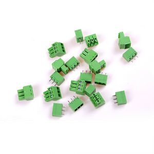 10Pcs KF-3P 3PIN Right Angle Plug-in Terminal Connector 3.81mm Pitc F2