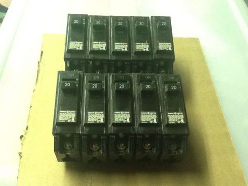 General electric thqb1120 circuit breakers (lot of 10) for sale