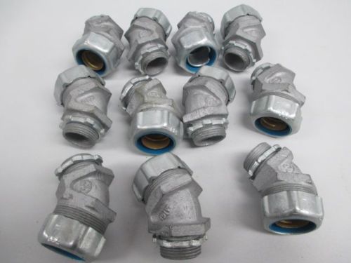 Lot 11 new thomas&amp;betts 3/4 conduit elbow fitting water sealed 45 deg d236979 for sale