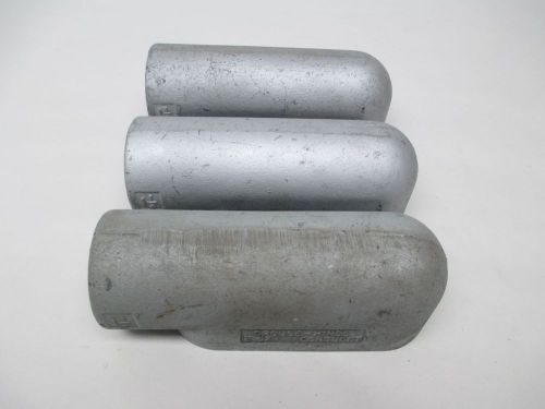 Lot 3 new crouse hinds e-57 condulet conduit body 1-1/2in iron d318069 for sale