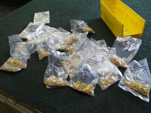Huge aerospace lot mil spec nsn 26-20 wire terminal #6 insulated stud 1475pcs for sale
