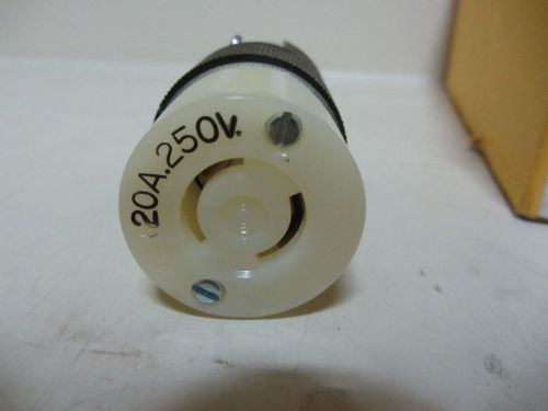 Leviton locking connector 70930-c, 30a 600v, new! for sale