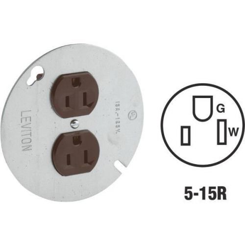 Leviton 5042 outlet with cover-outlet w/cover for sale