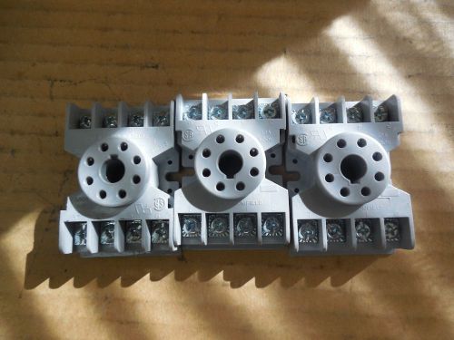 Potter &amp; brumfield relay socket 27e122 10a 10 a amp 300v lot of 3 new for sale