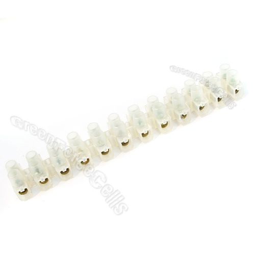 1 x 5A 12 Position Wire Connector Double Rows Fixed Screw Terminal Barrier Block