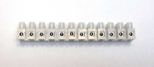12 position barrier terminal block 15a, 12p, 14-22 awg for sale