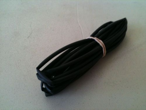 1/8&#034; id / 3mm thermosleeve black polyolefin 2:1 heat shrink - 10&#039; section for sale