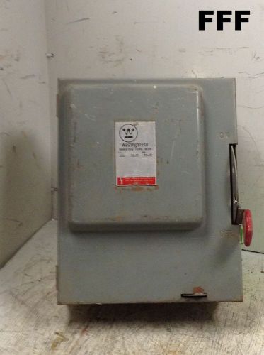 Westinghouse fusible general duty safety switch cat no gf422n 240v 60a no fuses for sale