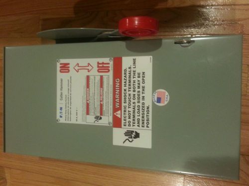 Cutler hammer dh161urkn eaton 30a/1p hd 600vdc non-fusible safety switch nema3r for sale