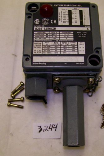 (3244) Allen Bradley Pressure Switch 836T-T256JX9