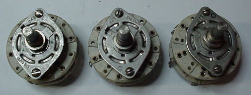 Rotary Switches GIB 43209 Lot of 3 NOS 2P3T 2 Ceramic Wafers