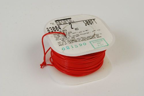 Belden 83004-2 Red 24 AWG Silver Coated Teflon Hook-Up Wire Partial Roll