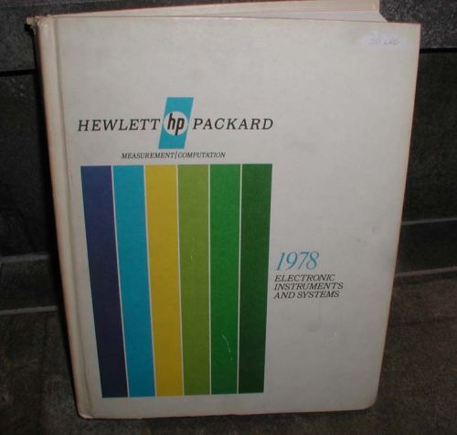 Hewlett Packard HP  1978  Test  &amp;  Measurement Catalog