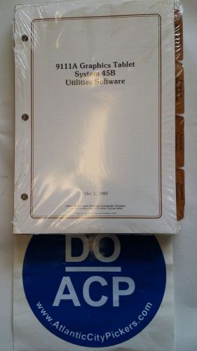 HEWLETT PACKARD 9111A GRAPHIC TABLET SYSTEM 45B SOFTWARE MANUAL R3-S24