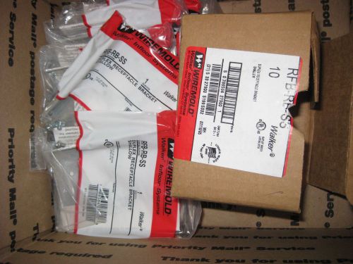 Wiremold walker floor box shallow rfb-rb-ss duplex receptacle bracket lot of 8 for sale