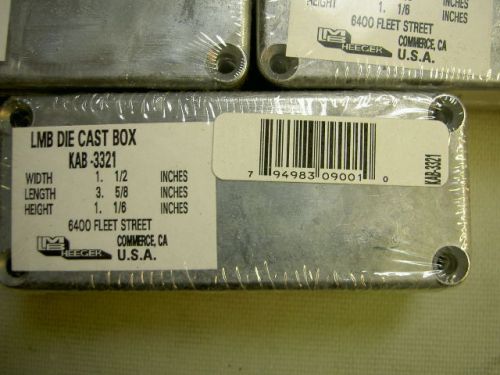 New Die Cast Aluminum Enclosure Box KAB-3321