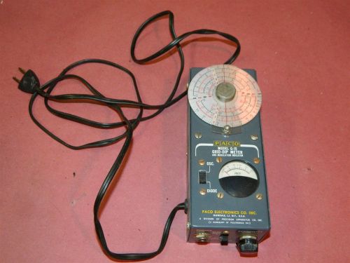 Paco Model G15 Grid Dip Meter &amp; Modulation Indicator Vintage