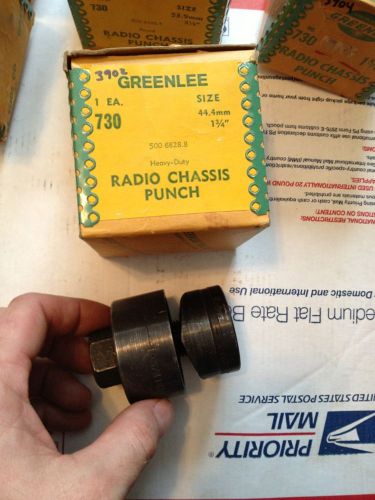 NIce! Greenlee 1 3/4&#034; Radio Chassis Actual Diameter Knockout Punch #3902
