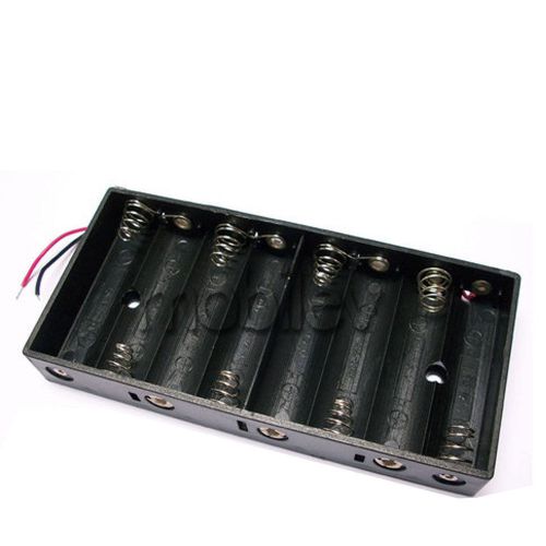 100 8 AA 2A Cells Battery 12V Holder Box Case 6&#039;&#039; Lead L