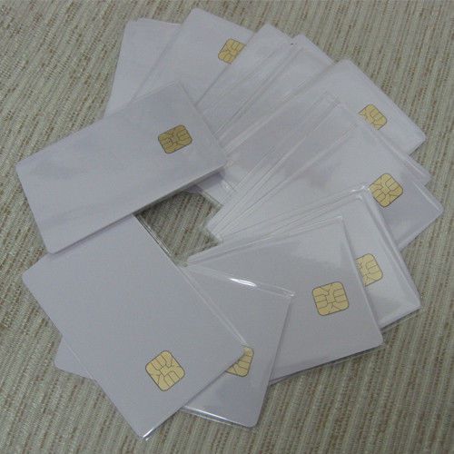 50pcs,white pvc card with sle4428 4428 chip contact smart card , contact ic card for sale