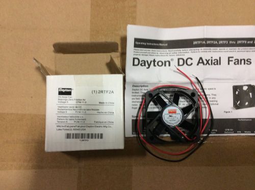 100-Dayton Axial fans NIB, #2RTF2A, 5v, cfm:11.0, bearings:Zero Friction Air