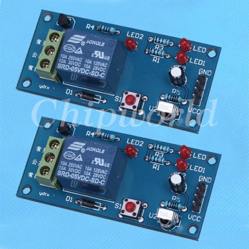 2pcs 1-Channel 5V Infrared Remote Relay Module Wireless Relay Module