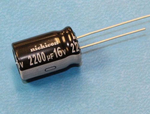 24pcs nichicon vz 2200uf 16v 105c radial electrolytic capacitor 12.5mm x 20mm a for sale