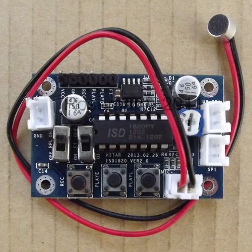 New isd1820 voice board/module sound recording module w lm386 amplifier chip for sale