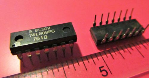 Quad 2-input positive-AND gates,Fairchild,74LS09PC,14 Pin Plastic Dip,10 Pcs