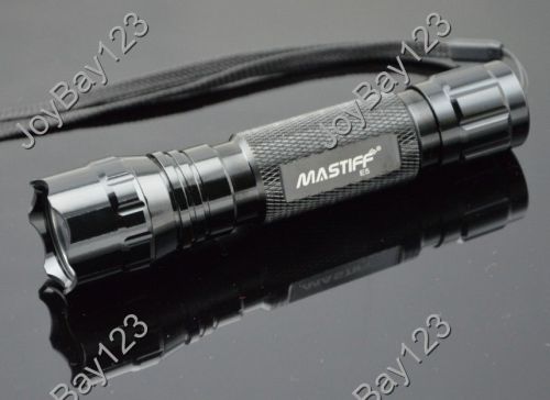 Mastiff e5 4w 395nm ultraviolet radiation uv led blacklight flashlight torch for sale