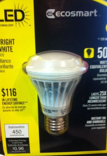 EcoSmart 125501 8-Watt (50W) Bright White (3000K) BR20 LED Flood Light Bulb
