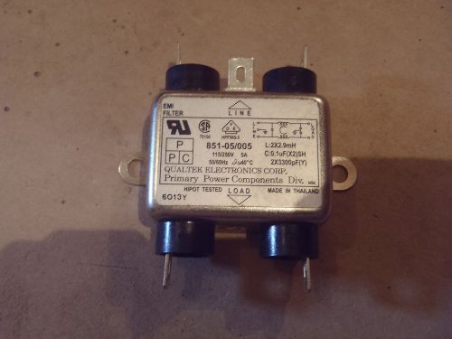Qualtek electronics emi filter 851-05/005 for sale