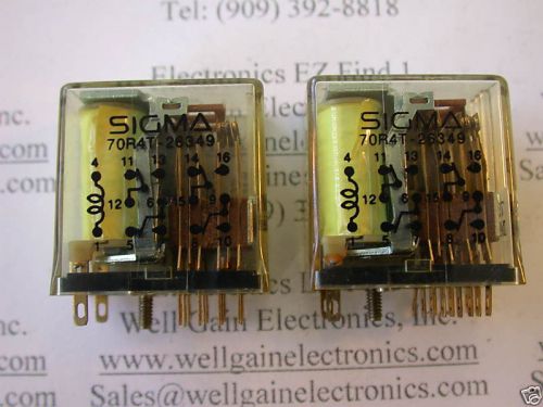 Sigma 70r4t-26349 relay 24vdc 700ohm  4pdt refurb hard for sale