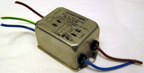 Schaffner fn-670-6/07 emi line noise filter 110/250v 50/60hz for sale
