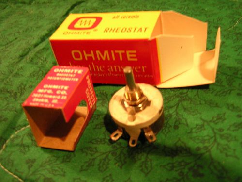 OHMITE RHEOSTAT 12-1/2 Watt 15 ohm Model E 12.5 Vintage 0107 NOS in Box USA Pot