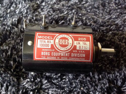 BORG Micropot potentiometer Model 205 100K - NOS New Old Stock