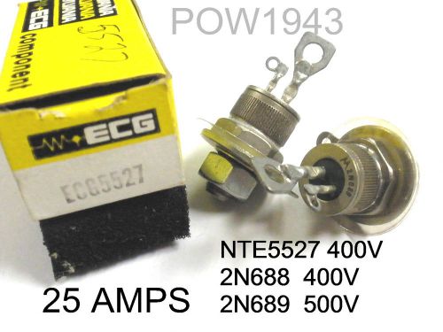 NTE 5527,   25 AMP SCRs STUD MT. 1/4-28, TO48 CASE 400V