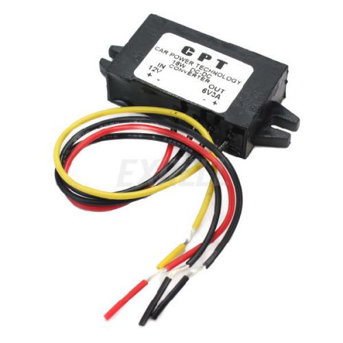 1x dc-dc step down power module 9-20v to 6v 3a converter regulator black for sale