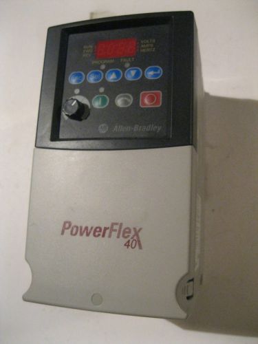 Allen bradley power flex 40 frequency drive 22b-d2p3n104 1hp, 380-480vac ,0-460 for sale