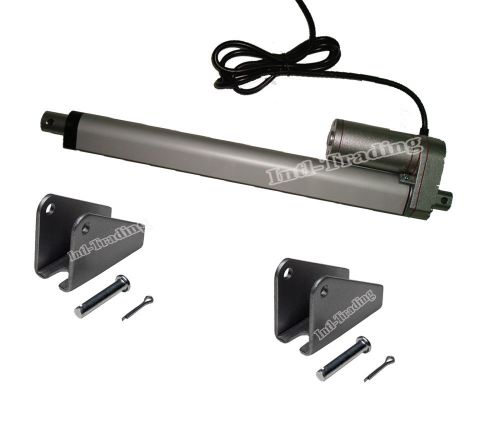 Heavy duty 12&#034; linear actuator w/ brackets stroke 12v dc 330 pound max lift lbs for sale