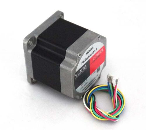Vexta pk266m-01a 2-phase 0.9°/step dc single-shaft stepping motor 1a 7.4? for sale