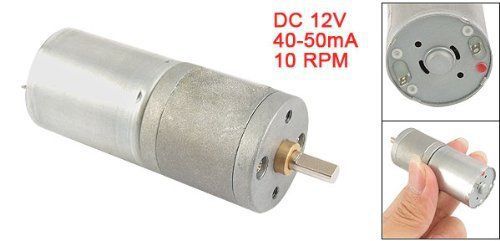 Electric 2 pin connector dc12v 40-50ma 10rpm dc geared motor xmas gift for sale